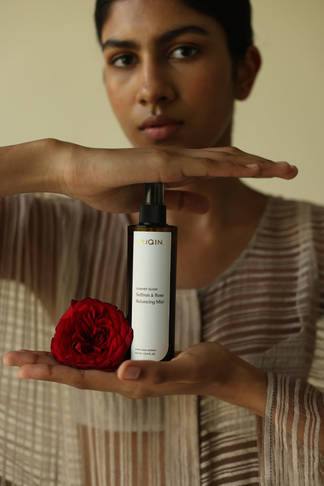 Garnet Glow - Saffron and Rose Balancing Mist
